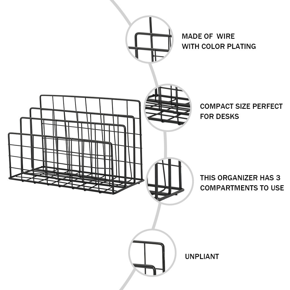 Desktop Metalen Brievenorganiz - Magazine Holder Rack recensie en prijs
