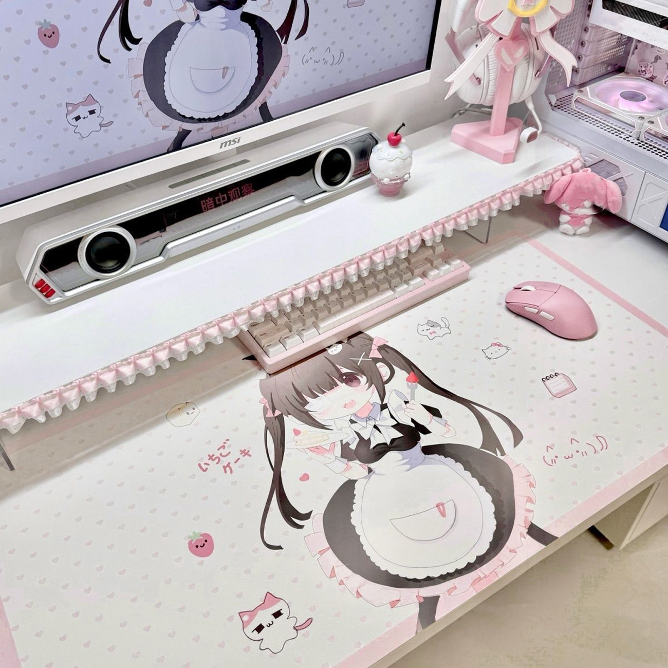 Schattige anime-meisjesbureaum - Leather Desk Pad recensie en prijs